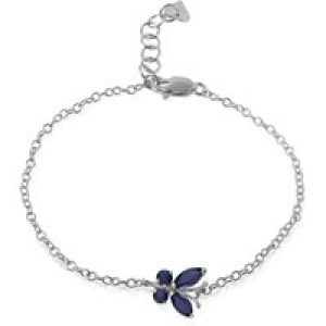 Sapphire Mariah Butterfly Bracelet in 9ct White Gold
