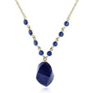 Sapphire Christy Dimensional Pendant Necklace in 9ct Gold