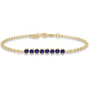 Sapphire Zinnia Interwoven Bracelet in 9ct Gold