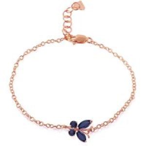Sapphire Mariah Butterfly Bracelet in 9ct Rose Gold