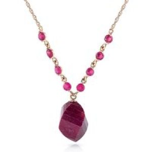 Ruby Christy Dimensional Pendant Necklace in 9ct Rose Gold