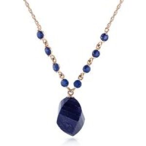Sapphire Christy Dimensional Pendant Necklace in 9ct Rose Gold