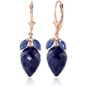 Sapphire Astrid Charm Drop Earrings in 9ct Rose Gold