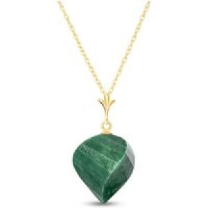 Emerald Salma Dimensional Abstract Pendant Necklace in 9ct Gold