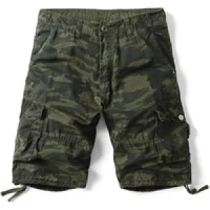 Man Summer Multi-pocket Five-point Cargo Shorts Loose Casual Camouflage Large Size Tooling Shorts