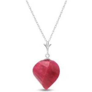 Ruby Salma Dimensional Abstract Pendant Necklace in 9ct White Gold