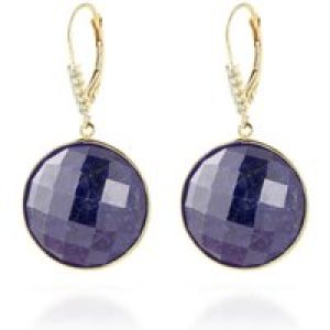 Sapphire & Diamond Blythe Dimensional Drop Earrings in 9ct Gold