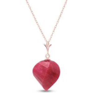 Ruby Salma Dimensional Abstract Pendant Necklace in 9ct Rose Gold