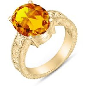 Citrine Genevieve Statement Ring in 18ct Gold