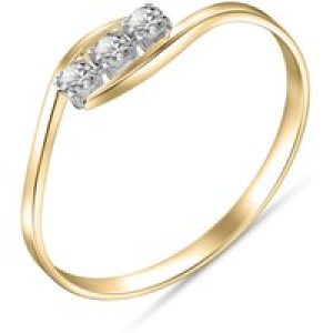 Diamond Crown Solitaire Ring in 18ct Gold