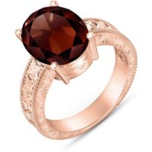 Garnet Genevieve Statement Ring in 18ct Rose Gold