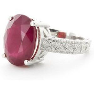 Ruby Genevieve Statement Ring in 18ct White Gold