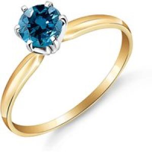 Blue Diamond Lumina Crown Solitaire Ring, 0.5 ct in 18ct Gold