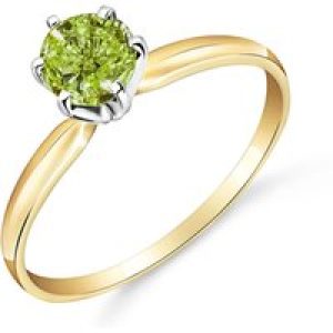 Green Diamond Lumina Crown Solitaire Ring, 0.5 ct in 18ct Gold