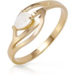 Opal Modena Pear Strand Ring in 18ct Gold