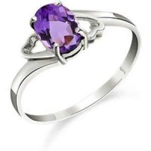 Amethyst Ariel Desire Ring in 18ct White Gold