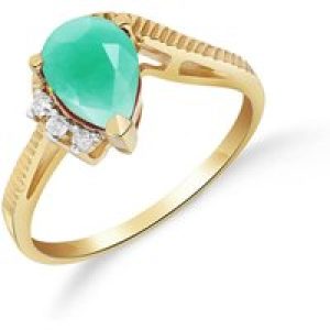 Emerald & Diamond Katrina Belle Abstract Ring in 18ct Gold