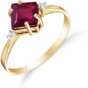 Ruby & Diamond Leona Symmetrical Ring in 18ct Gold