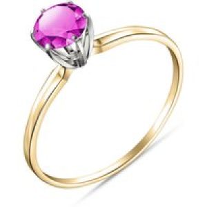 Pink Topaz Raya Crown Ring in 18ct Gold