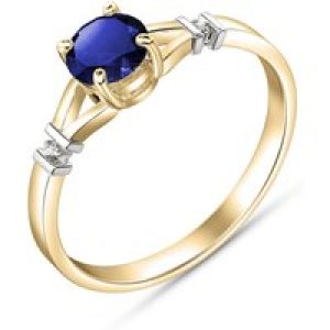 Sapphire & Diamond Calla Aspire Ring in 18ct Gold