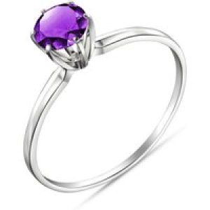 Amethyst Raya Crown Ring in 18ct White Gold