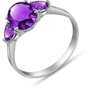 Amethyst Eliza Statement Ring in 18ct White Gold