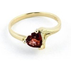 Garnet Signature Textured Heart Ring in 18ct Gold