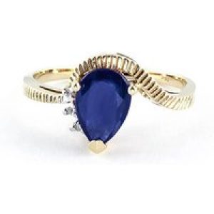 Sapphire & Diamond Katrina Belle Abstract Ring in 18ct Gold