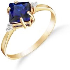Sapphire & Diamond Leona Symmetrical Ring in 18ct Gold