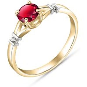 Ruby & Diamond Calla Aspire Ring in 18ct Gold