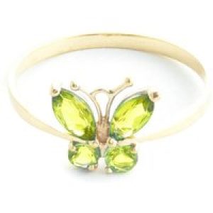 Peridot Mariah Butterfly Ring in 18ct Gold