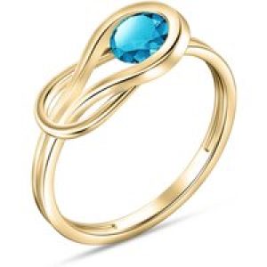 Blue Topaz Angelina Ring in 18ct Gold