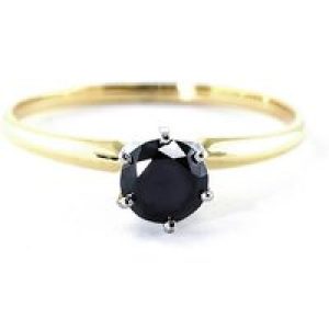 Black Diamond Lumina Crown Solitaire Ring, 0.5 ct in 18ct Gold