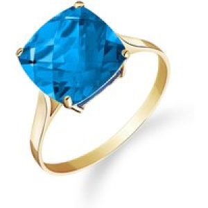 Blue Topaz Riley Rococo Minimalist Ring in 18ct Gold