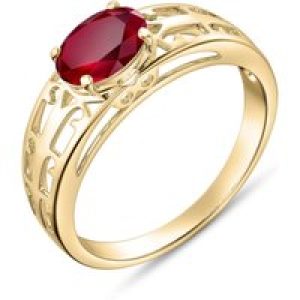 Ruby Demetria Filigree Ring in 18ct Gold