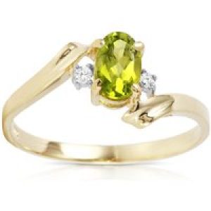 Peridot & Diamond Rhea Embrace Ring in 18ct Gold