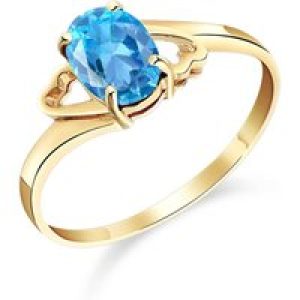 Blue Topaz Ariel Desire Ring in 18ct Gold