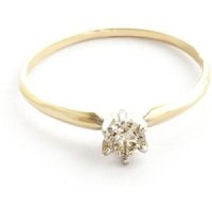 Diamond Crown Solitaire Ring, 0.25 ct in 18ct Gold