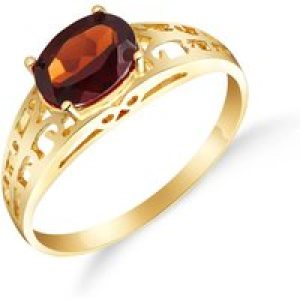 Garnet Demetria Filigree Ring in 18ct Gold
