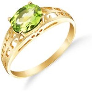Peridot Demetria Filigree Ring in 18ct Gold