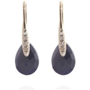 Sapphire & Diamond Ancona Classic Drop Earrings in 9ct Rose Gold