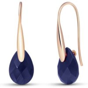 Sapphire Lilian Drop Earrings in 9ct Rose Gold