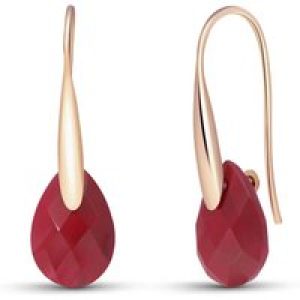 Ruby Lilian Drop Earrings in 9ct Rose Gold