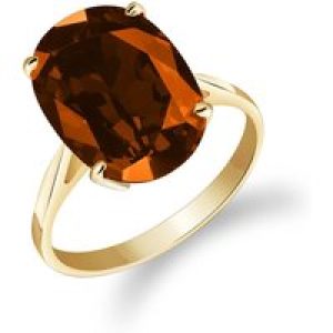 Garnet Lucia Signature Ring in 18ct Gold