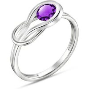 Amethyst Angelina Ring in 18ct White Gold
