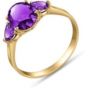 Amethyst Eliza Statement Ring in 18ct Gold