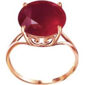 Ruby Brianna Rope Ring in 18ct Rose Gold
