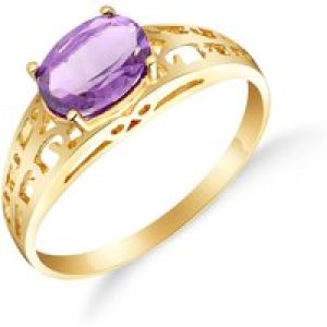 Amethyst Demetria Filigree Ring in 18ct Gold