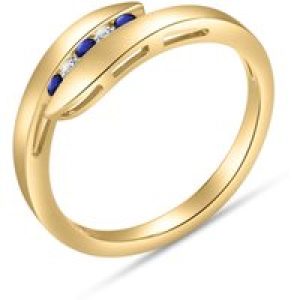 Sapphire & Diamond Priscilla Serpent Ring in 18ct Gold