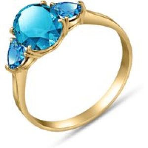 Blue Topaz Eliza Statement Ring in 18ct Gold